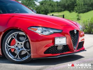 Alfa Romeo Giulia Front Spoiler - Carbon Fiber - Italia Style - Stile Italia - Base Model - V1 - One Piece Design 